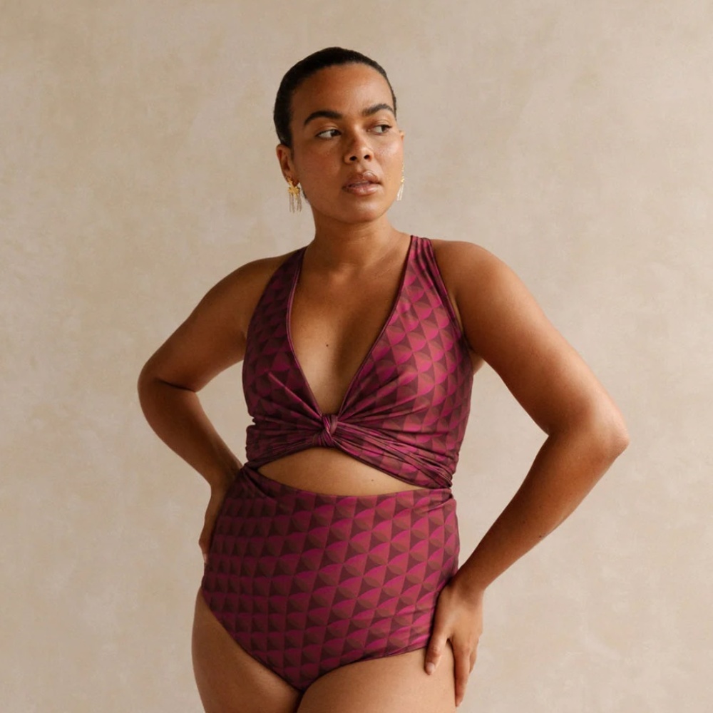 Baiia Two piece reversible swimsuit, size 16/18